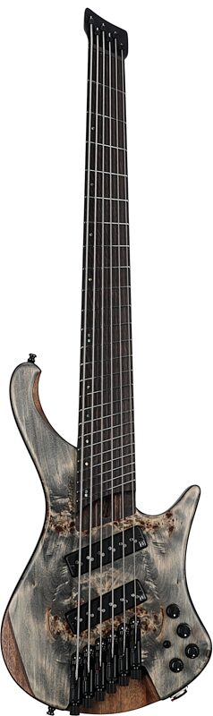 Ibanez EHB1506MS 6-String Bass Guitar (with Gig Bag), Flat Black Ice, Serial Number 211P01I220100086, Full Straight Front