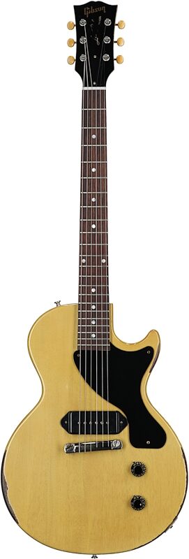 Gibson Custom 1957 Les Paul Junior Murphy Lab Heavy Aged Electric Guitar (with Case), TV Yellow, Serial Number 721050, Full Straight Front