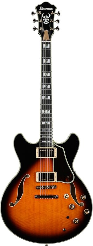 Ibanez Artstar Prestige AS2000 Electric Guitar (with Case), Brown Sunburst, Serial Number 210001F2204919, Full Straight Front