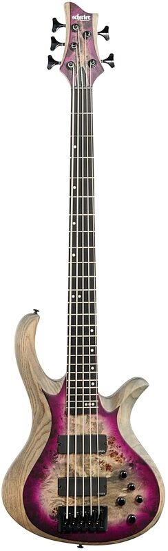 Schecter RIOT-5 5-String Electric Bass, Satin Aurora Burst, Full Straight Front