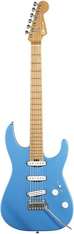 Charvel DK22 SSS 2PT CM Electric Guitar, Electric Blue, Full Straight Front