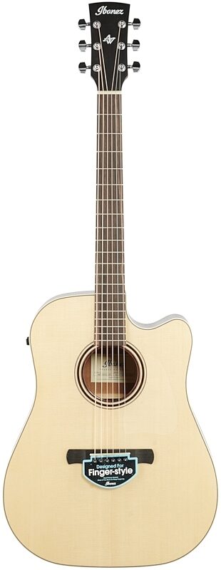 Ibanez AWFS300CE Fingerstyle Series Acoustic-Electric Guitar (with Gig Bag), Open Pore Stain, Full Straight Front