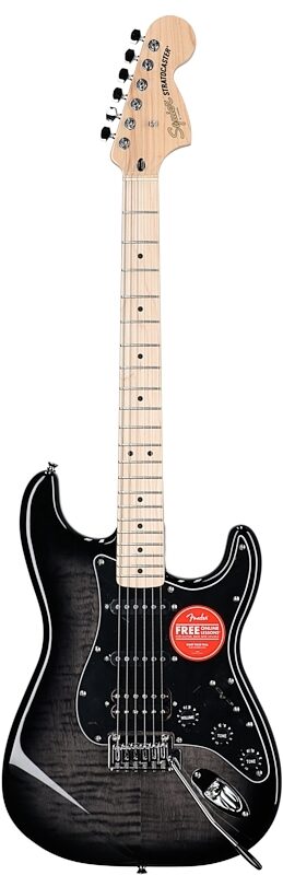 Squier Affinity Stratocaster FMT HSS Electric Guitar, Maple Fingerboard, Blackburst, Full Straight Front
