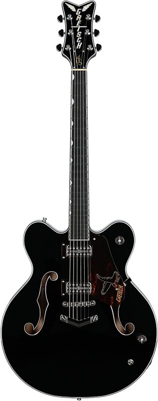 Gretsch G6136RF Richard Fortus Signature Falcon Electric Guitar (with Case), Falcon Black, Full Straight Front