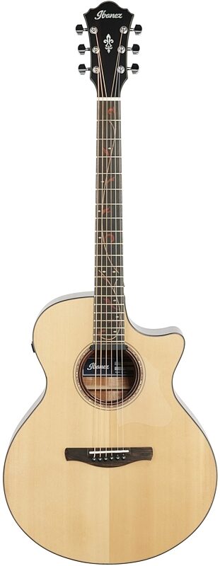 Ibanez AE325 Acoustic-Electric Guitar, Natural Low Gloss, Blemished, Full Straight Front