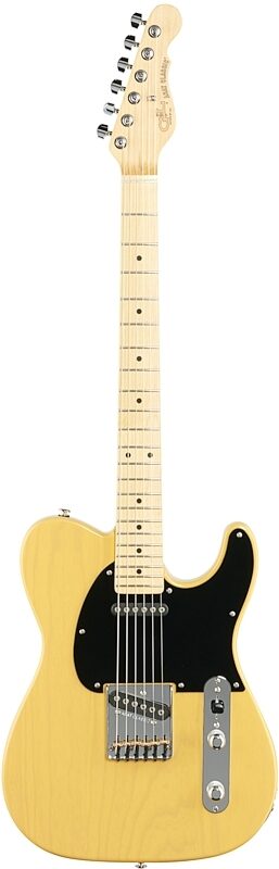 G&L Fullerton Deluxe ASAT Classic Electric Guitar (with Gig Bag), Butterscotch, Full Straight Front