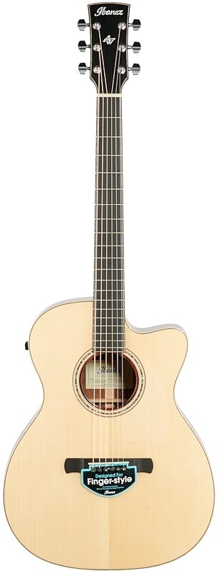 Ibanez Fingerstyle Series ACFS580 Acoustic-Electric Guitar (with Case), New, Full Straight Front