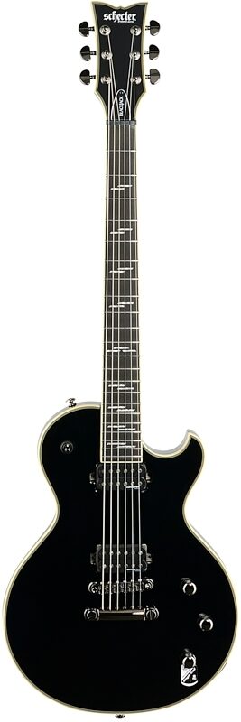 Schecter Solo-II Blackjack Electric Guitar, Gloss Black, Full Straight Front