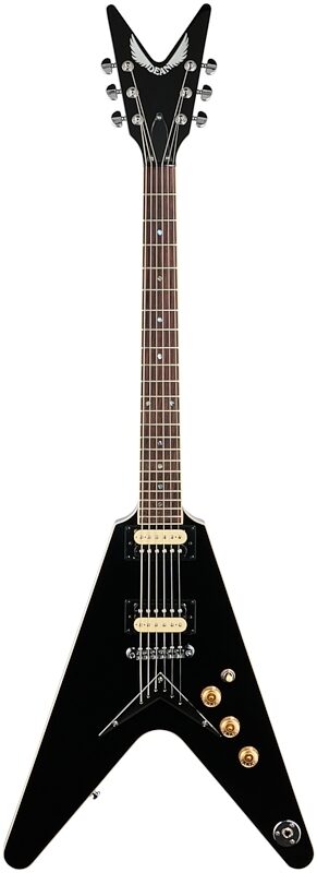 Dean '79 V Electric Guitar, Classic Black, Full Straight Front
