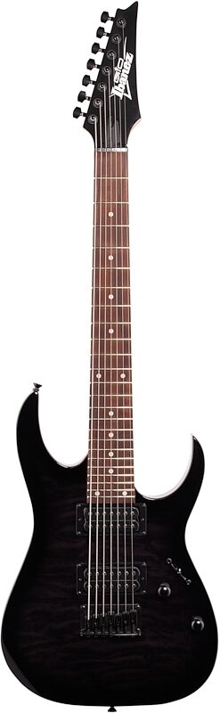 Ibanez GRG7221QA Gio Electric Guitar, Transparent Black Sunburst, Full Straight Front