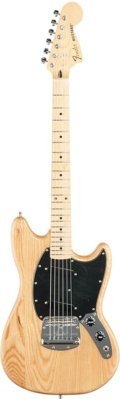 Fender Ben Gibbard Mustang Electric Guitar (with Gig Bag), Natural, Full Straight Front