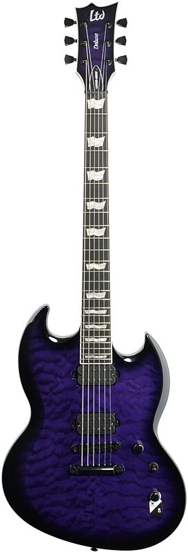 ESP LTD Viper 1000 Electric Guitar, See-Thru Purple Sunburst, Full Straight Front