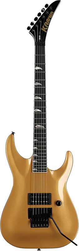 Kramer SM-1H Floyd Rose Electric Guitar, Buzzsaw Gold, Full Straight Front