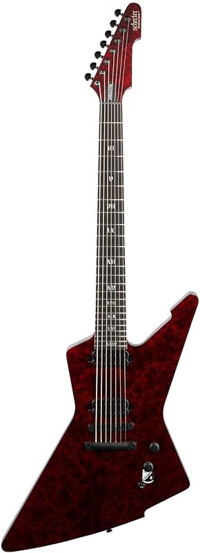 Schecter E-7 Apocalypse Electric Guitar, 7-String, Red Reign, Full Straight Front