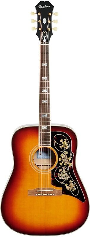 Epiphone Masterbilt Frontier Acoustic-Electric Guitar, Ice Tea Age Gloss, Full Straight Front
