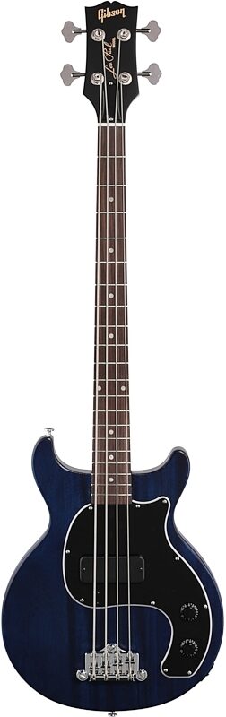 Gibson Les Paul Junior Tribute DC Electric Bass (with Gig Bag), Blue Stain, Full Straight Front