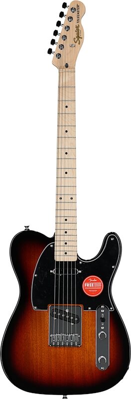Squier Affinity Telecaster Electric Guitar, Maple Fingerboard, 3-Color Sunburst, Full Straight Front