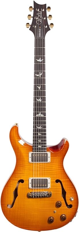 PRS Paul Reed Smith Hollowbody II 10-Top Electric Guitar (with Case), McCarty Sunburst, Full Straight Front
