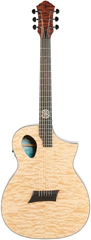 Michael Kelly Forte Port X Acoustic-Electric Guitar, Natural, Full Straight Front