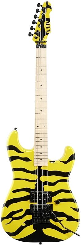 ESP LTD GL200 George Lynch Signature Series Electric Guitar, Yellow Tiger, Full Straight Front