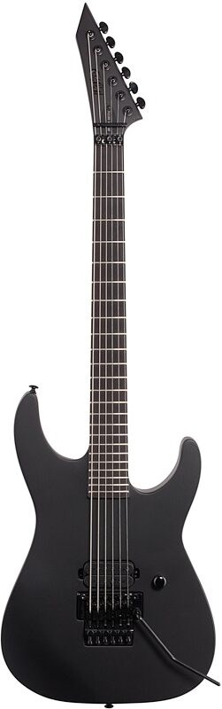 ESP LTD M Black Metal Electric Guitar, Black Satin, Full Straight Front