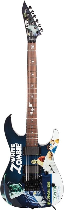 ESP LTD KH-WZ Kirk Hammett White Zombie Electric Guitar (with Case), New, Full Straight Front
