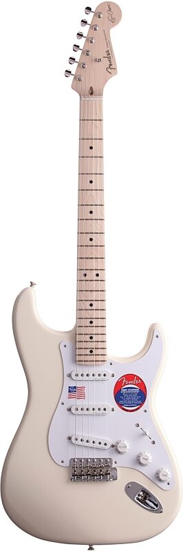 Fender Eric Clapton Artist Series Stratocaster (Maple with Case), Olympic White, Full Straight Front