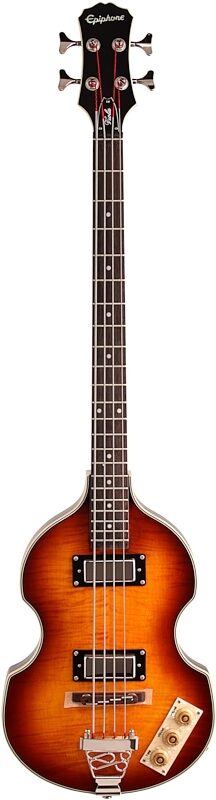Epiphone Viola Electric Bass, Vintage Sunburst, Full Straight Front