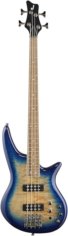 Jackson JS Series Spectra JS3Q Electric Bass, Amber Blue Burst, Full Straight Front