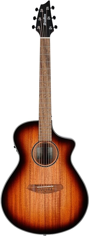 Breedlove ECO Discovery S Concert CE Mahogany Acoustic-Electric Guitar, Edgeburst, Full Straight Front