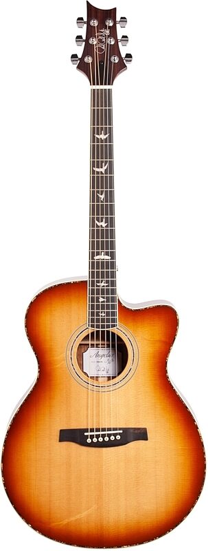 PRS Paul Reed Smith SE Angelus A40E Acoustic-Electric Guitar (with Case), Tobacco Sunburst, Full Straight Front