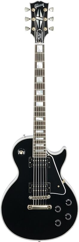 Gibson Exclusive Les Paul Custom VOS Electric Guitar, Bolivian Rosewood Fingerboard (with Case), Ebony, Full Straight Front