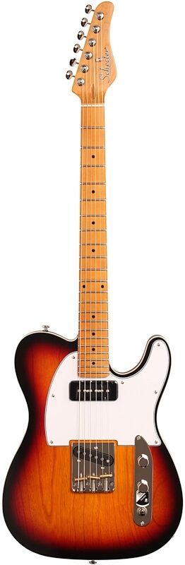 Schecter PT Special Electric Guitar, 3-Tone Sunburst, Full Straight Front