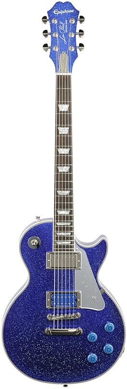 Epiphone Tommy Thayer Les Paul Electric Blue Electric Guitar (with Case), New, Full Straight Front