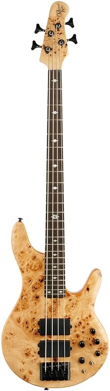 Michael Kelly Pinnacle 4 Electric Bass, Custom Burl, Full Straight Front