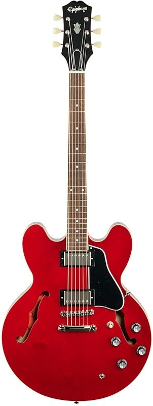Epiphone ES-335 Electric Guitar, Cherry, Full Straight Front