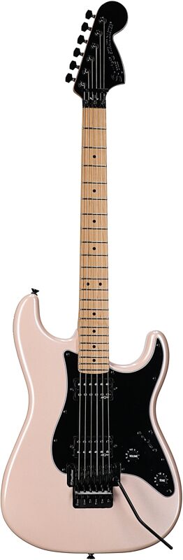 Squier Contemporary Stratocaster HH FR Electric Guitar, Shell Pink, Full Straight Front