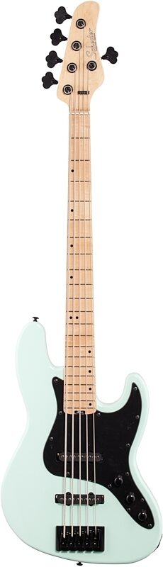 Schecter J5 Electric Bass, Seafoam Green, Full Straight Front