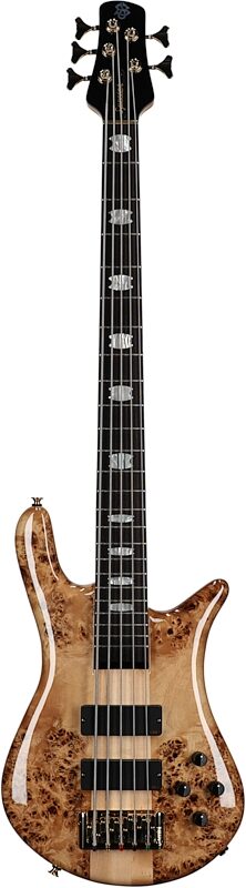 Spector Euro5 LX Electric Bass, 5-String (with Gig Bag), Poplar Burl, Full Straight Front