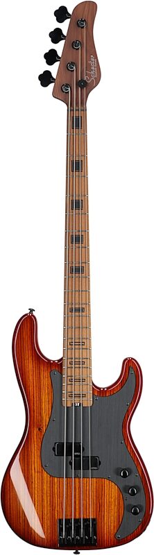 Schecter P-4 Exotic Electric Bass, Faded Vintage Sunburst, Full Straight Front