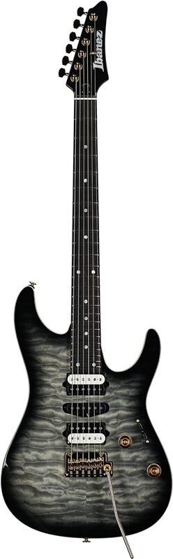 Ibanez AZ47P1QM Premium Electric Guitar (with Gig Bag), Black Ice Burst, Blemished, Full Straight Front
