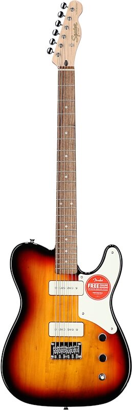 Squier Paranormal Baritone Cabronita Telecaster Electric Guitar, Laurel Fingerboard, 3-Color Sunburst, Full Straight Front