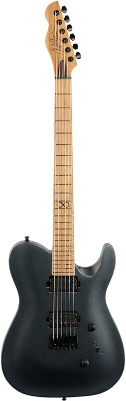 Chapman ML3 Pro Modern Electric Guitar, Cyber Black, Full Straight Front