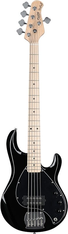 Sterling by Music Man StingRay 5 Electric Bass, 5-String, Black, Full Straight Front
