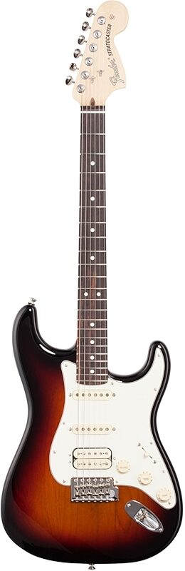Fender American Performer Stratocaster HSS Electric Guitar, Rosewood Fingerboard (with Gig Bag), 3-Tone Sunburst, Full Straight Front