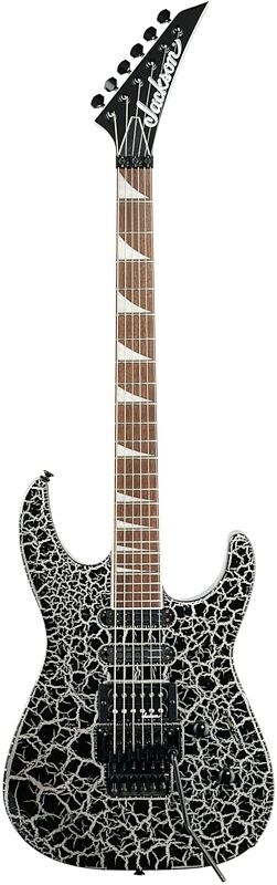 Jackson X Soloist SL3X DX Crackle Electric Guitar, Silver Crackle, Full Straight Front