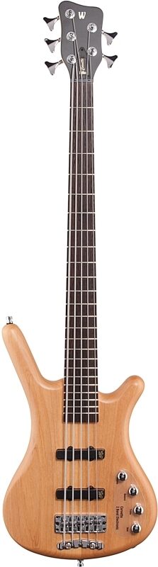 Warwick RockBass Corvette Basic 5 Electric Bass, 5-String, Natural Satin, Active EQ, Wenge Fingerboard, Full Straight Front