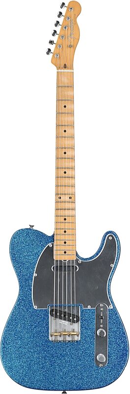 Fender J Mascis Telecaster Electric Guitar (with Gig Bag), Blue Flake, Full Straight Front