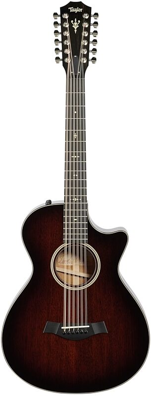 Taylor 562ceV 12-Fret Grand Concert Acoustic-Electric Guitar, 12-String (with Case), New, Full Straight Front