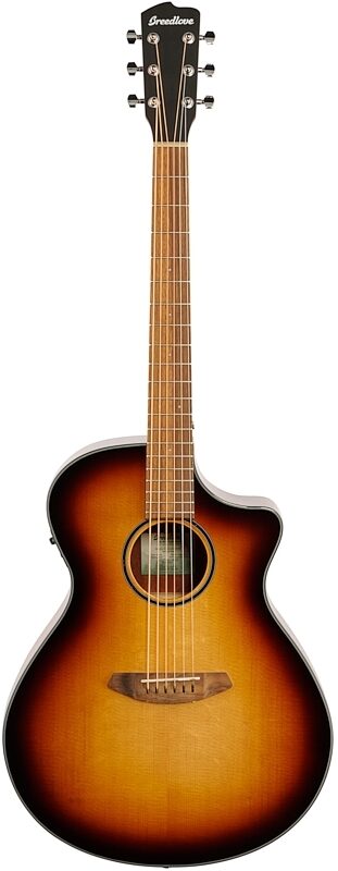 Breedlove ECO Discovery S Concerto CE Acoustic Guitar, Sitka Edgeburst, Full Straight Front
